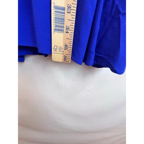 Karli Women's Size Medium Blue Long Sleeve Knee Length Cocktail Dress - Picture 5 of 7